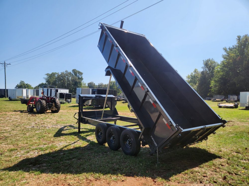 2026 Lamar Trailers 7x16 21k Gooseneck Telescopic Dump w/ 14 Ply Tires, Wireless Remote, 2 Batteries