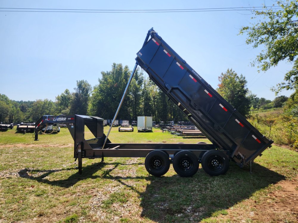 2026 Lamar Trailers 7x16 21k Gooseneck Telescopic Dump w/ 14 Ply Tires, Wireless Remote, 2 Batteries