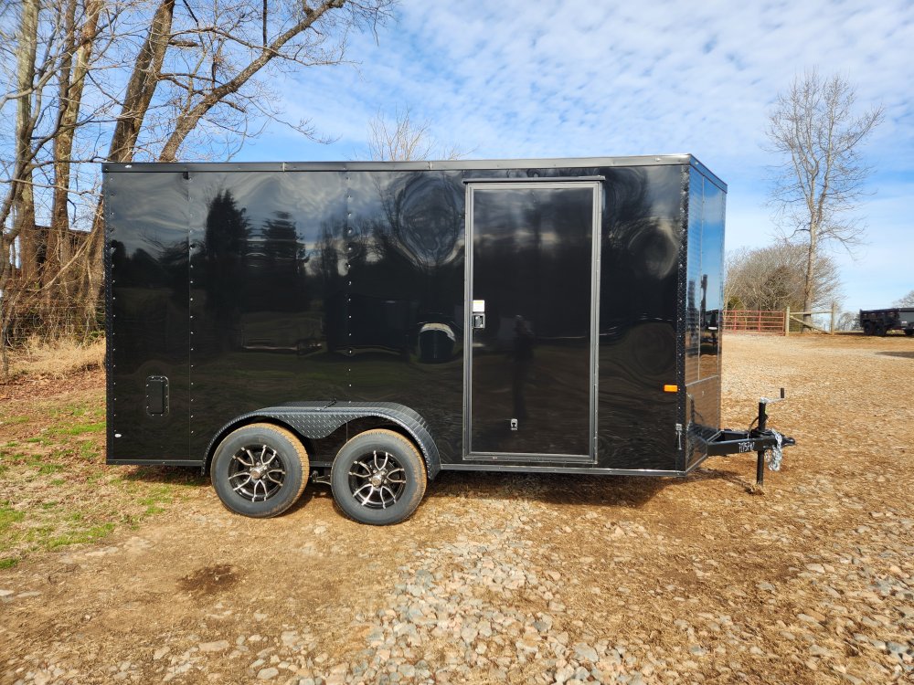 2026 Rock Solid Cargo 7x14 7k Enclosed w/ Blackout Special Package, 7' Interior, Polycore (.080) Upg