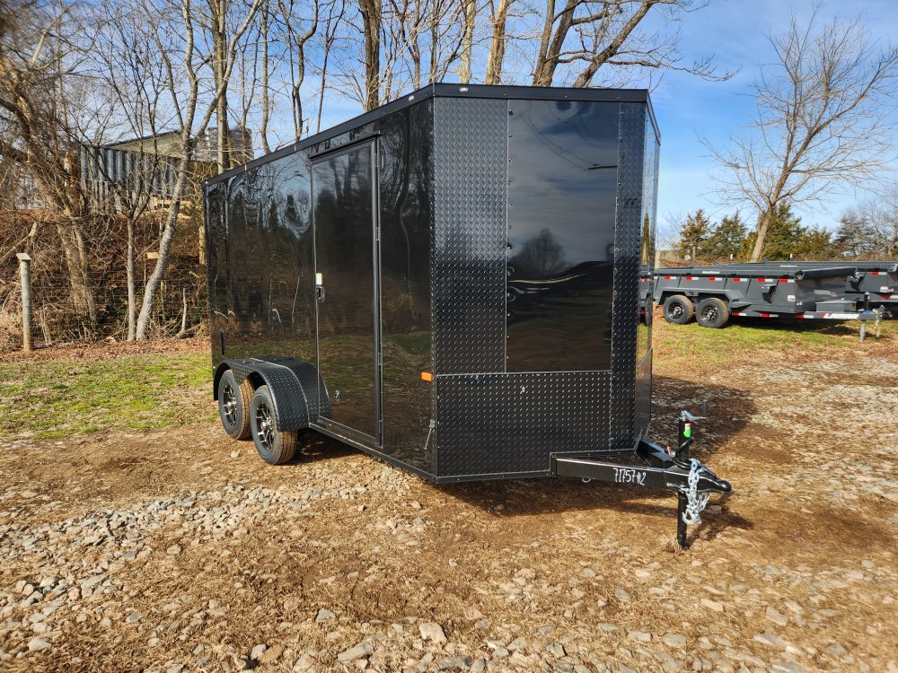 2026 Rock Solid Cargo 7x14 7k Enclosed w/ Blackout Special Package, 7' Interior, Polycore (.080) Upg