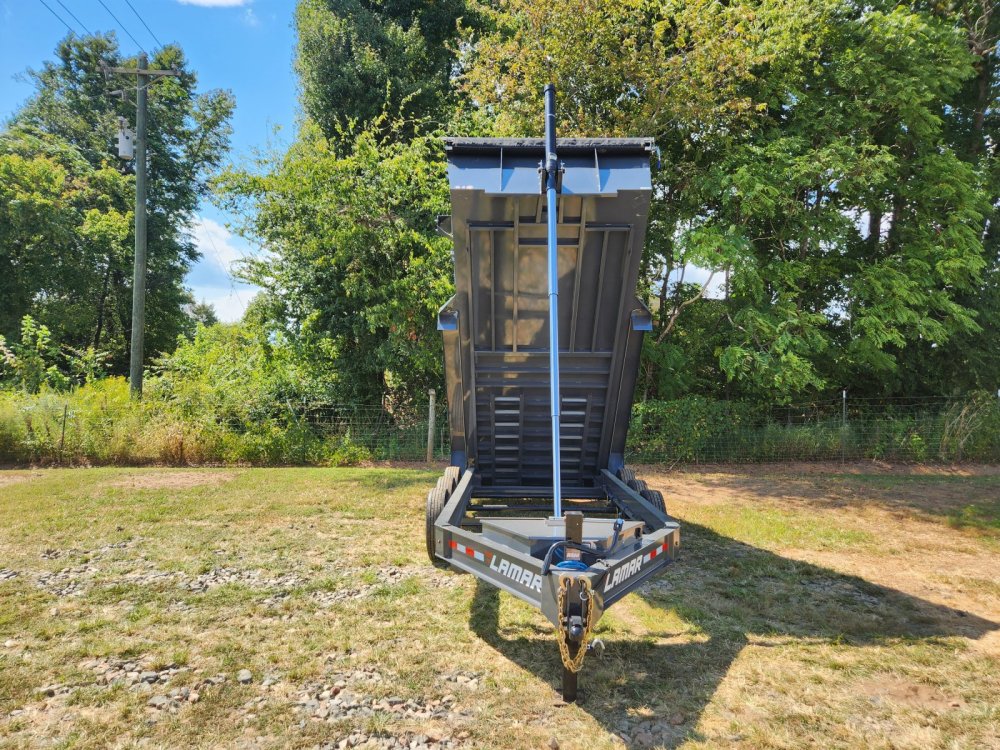2026 Lamar Trailers 7x16 21k Telescopic Dump w/ Wireless Remote, Solar Charger, 2 Batteries and 36" 