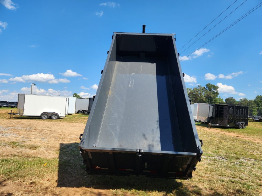 2026 Lamar Trailers 7x16 21k Telescopic Dump w/ Wireless Remote, Solar Charger, 2 Batteries and 36" 