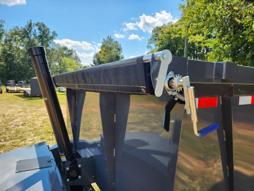 2026 Lamar Trailers 7x16 21k Telescopic Dump w/ Wireless Remote, Solar Charger, 2 Batteries and 36" 