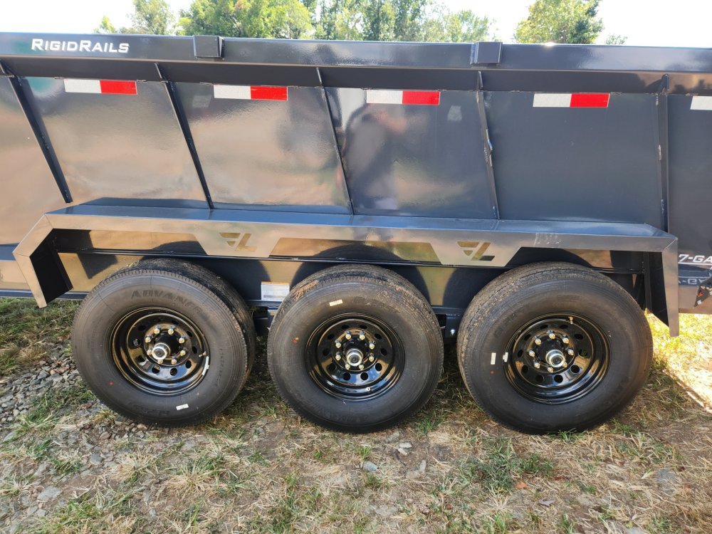 2026 Lamar Trailers 7x16 21k Telescopic Dump w/ Wireless Remote, Solar Charger, 2 Batteries and 36" 