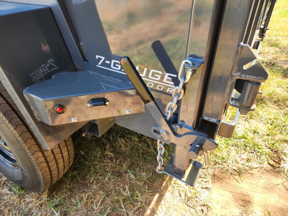 2026 Lamar Trailers 7x16 21k Telescopic Dump w/ Wireless Remote, Solar Charger, 2 Batteries and 36" 