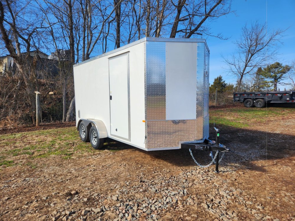 2027 Rock Solid Cargo 7X14 7K Enclosed w/ 7' Interior, Polycore Upgrade, Semi-Screwless Upgrade and 