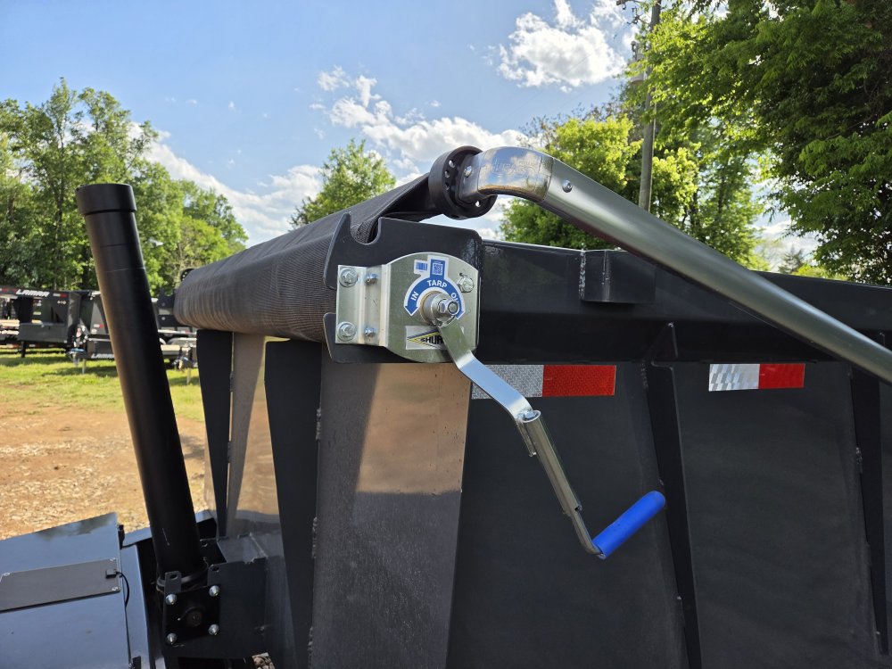 2026 Lamar Trailers 7x16 21k Telescopic Dump w/ Upgraded Tarp, Wireless Remote, Solar Charger, 2 Bat