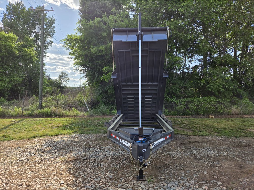 2026 Lamar Trailers 7x16 21k Telescopic Dump w/ Upgraded Tarp, Wireless Remote, Solar Charger, 2 Bat
