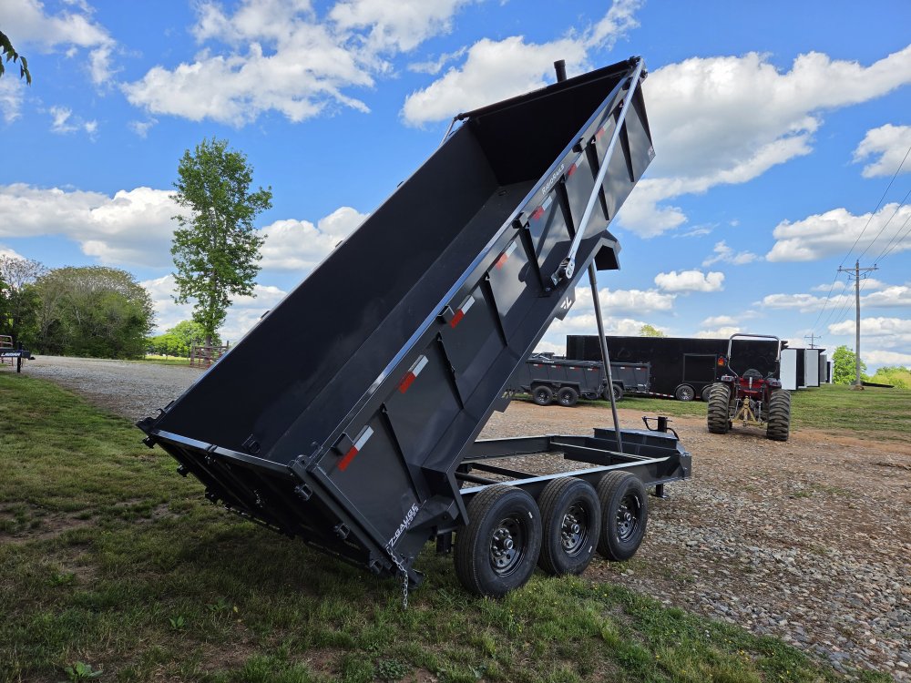 2026 Lamar Trailers 7x16 21k Telescopic Dump w/ Upgraded Tarp, Wireless Remote, Solar Charger, 2 Bat
