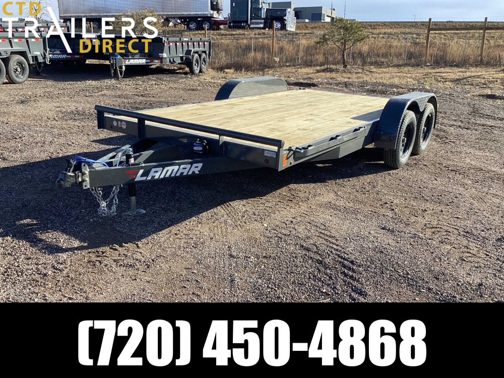 7'x16' Lamar Flatbed Car Hauler