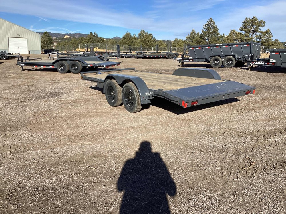 7'x16' Lamar Flatbed Car Hauler