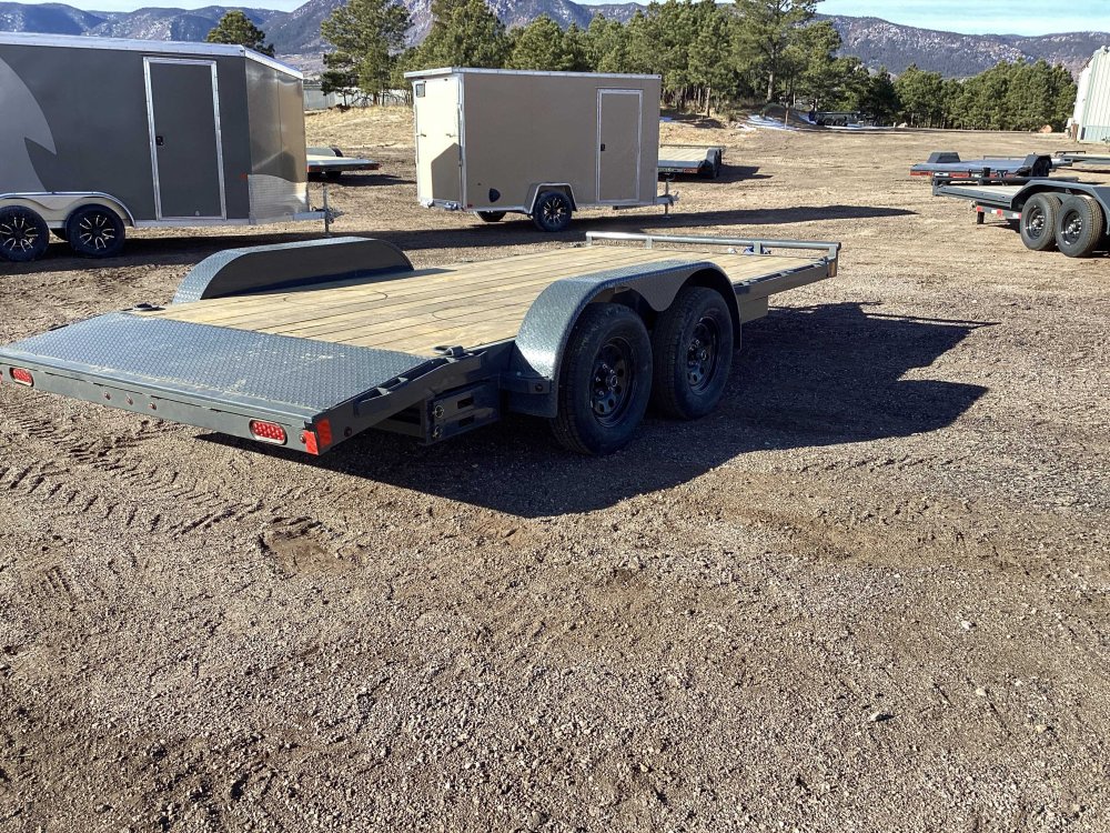 7'x16' Lamar Flatbed Car Hauler