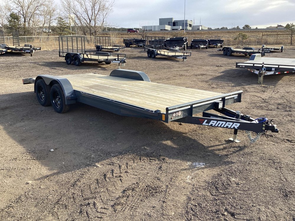 7'x20' Lamar Flatbed Car Hauler