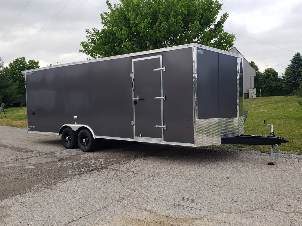 2026 Haul About Panther 8.5' x 24' + 1' V nose enclosed car trailer with escape door