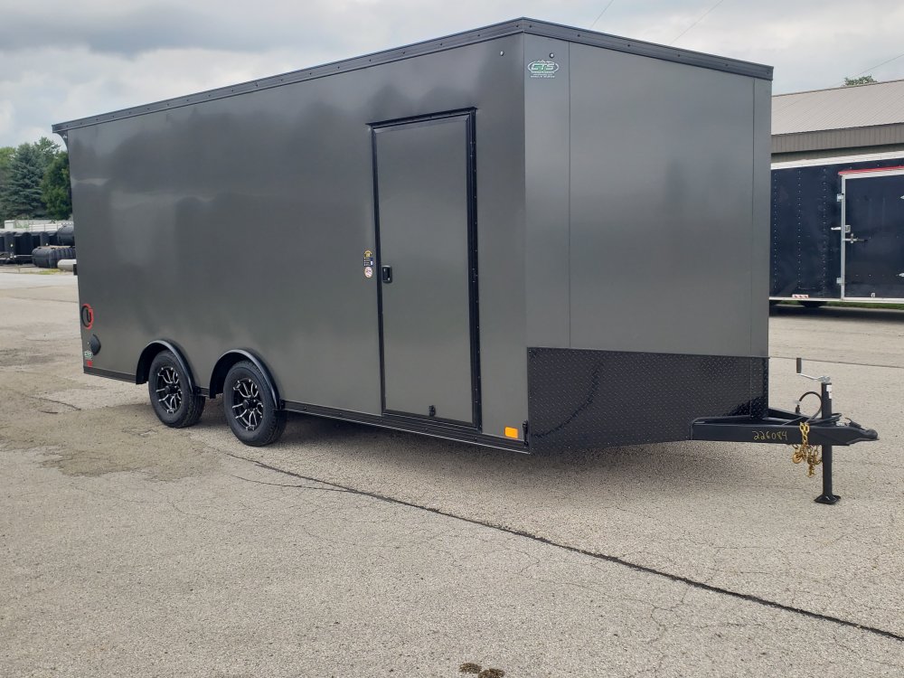 2027 United Trailers UJ 8.5' x 18' + 2' v nose enclosed cargo trailer