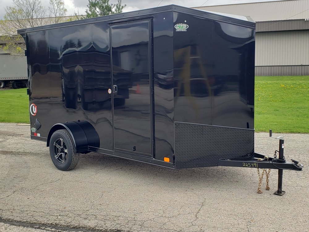 2026 United Trailers UJ 6' x 12' + 2' v nose enclosed cargo trailer