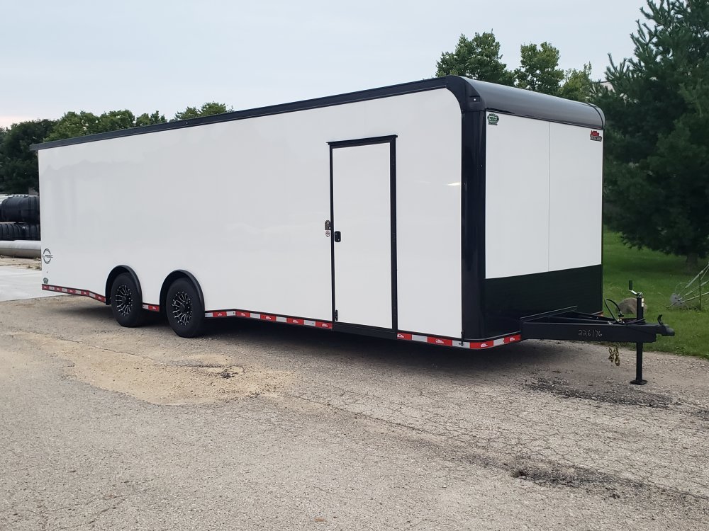 2027 United Trailers United Classic 8.5' x 28' enclosed car hauler racing trailer