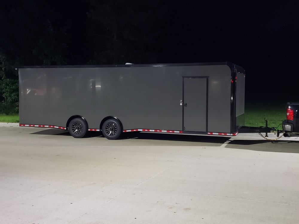 2027 United Trailers United Classic 8.5' x 28' enclosed car hauler racing trailer