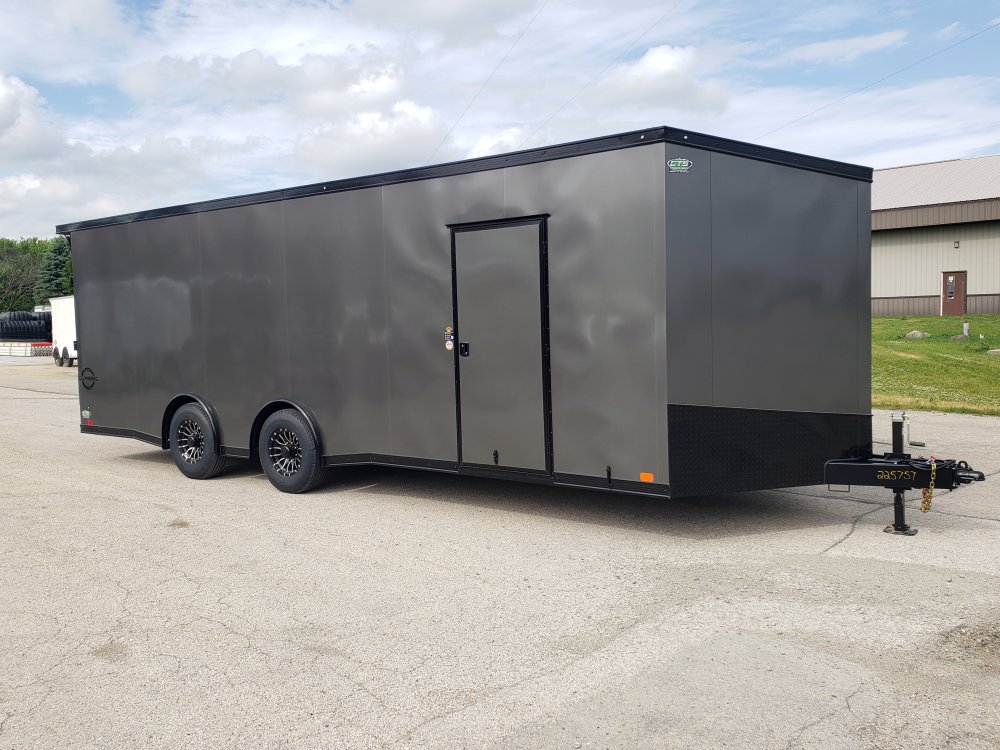 2026 United Trailers United Classic V 8.5' x 27' enclosed car hauler racing trailer 24' + 3' v nose