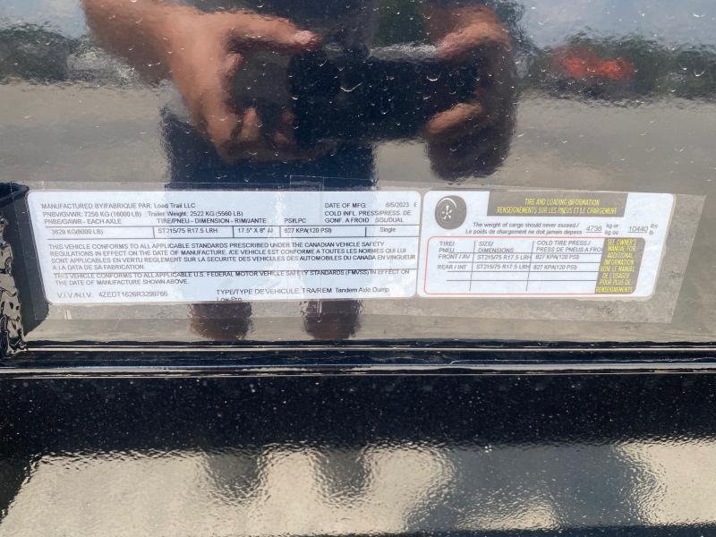 83"x16' Load Trail Dump