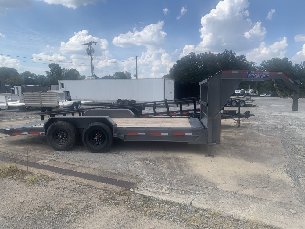 2026 TTS Premier 18' 16K Heavy-Duty Gooseneck Tilt Equipment Trailer