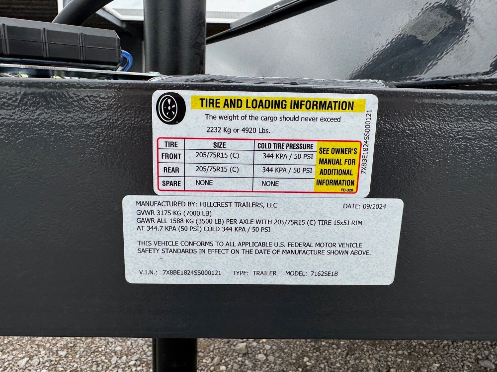 83"x18' Hillcrest Equipment