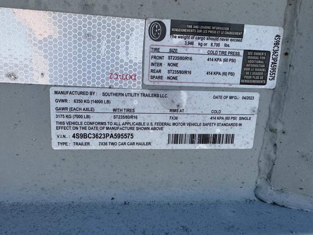 84"x36' Southern Utility Equipment