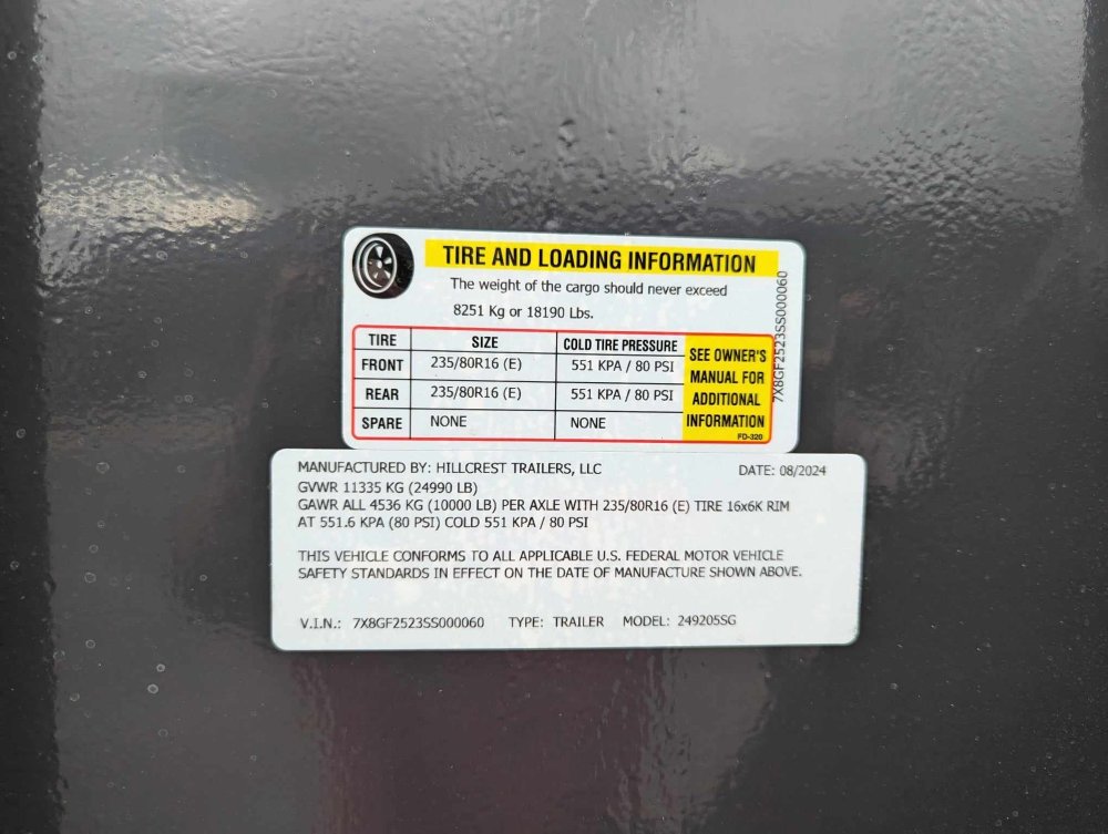 102"x25' Hillcrest Equipment