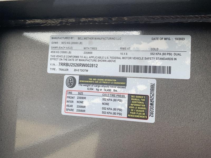 102'x25' Bellwether Gooseneck