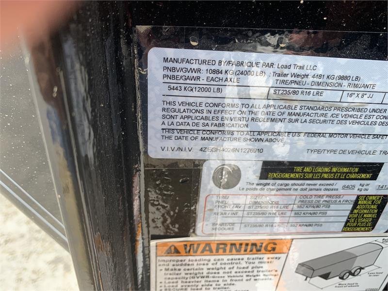 102"x480" Load Trail Gooseneck