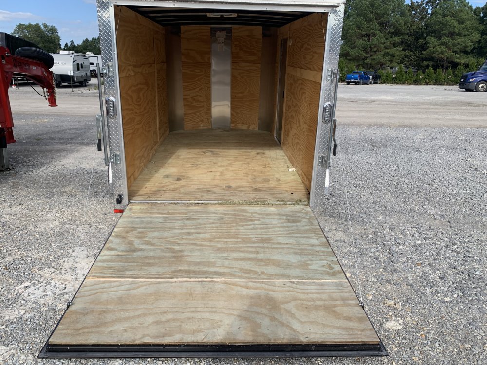 2025 Arising 7' x 12' 7K Tandem Axle Enclosed Cargo Trailer - Charcoal Gray - Ramp Door