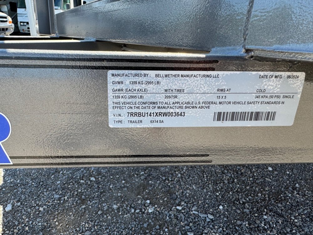 6'x14' Bellwether MFG Utility