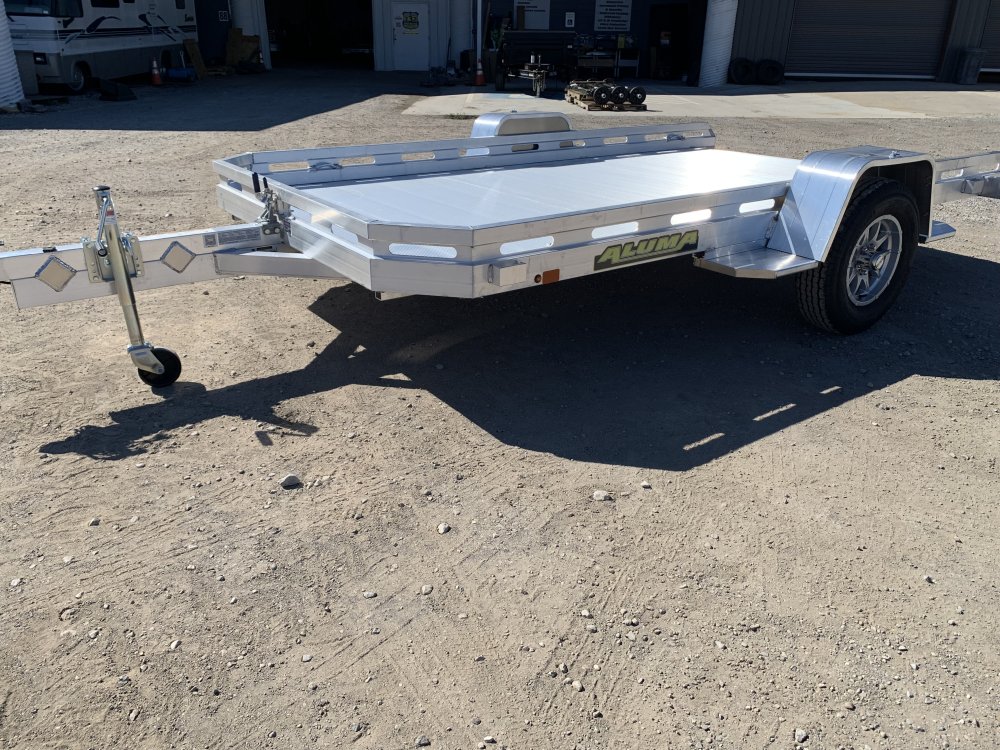 2027 Aluma 77" x 12' Aluminum Tilt Utility Trailer - 2,990 LB GVWR - 2,340 LB Payload