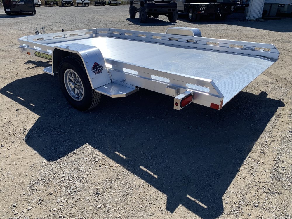 2027 Aluma 77" x 12' Aluminum Tilt Utility Trailer - 2,990 LB GVWR - 2,340 LB Payload