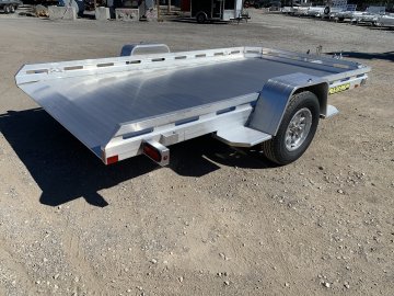 2027 Aluma 77" x 12' Aluminum Tilt Utility Trailer - 2,990 LB GVWR - 2,340 LB Payload