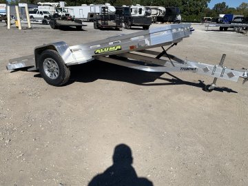 2027 Aluma 77" x 12' Aluminum Tilt Utility Trailer - 2,990 LB GVWR - 2,340 LB Payload