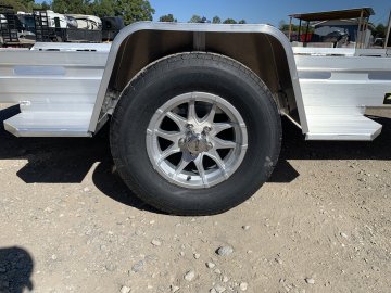 2027 Aluma 77" x 12' Aluminum Tilt Utility Trailer - 2,990 LB GVWR - 2,340 LB Payload