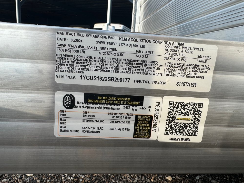 79"x16' Aluma Utility