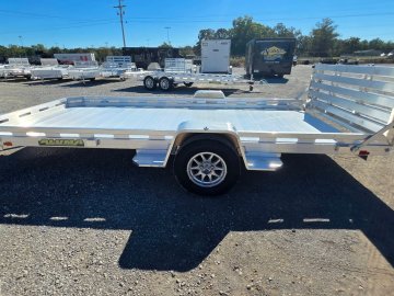 2027 Aluma 7814S-BT 78" x 14' Aluminum Utility Trailer - Bi-Fold Gate - 2,265 LB Payload