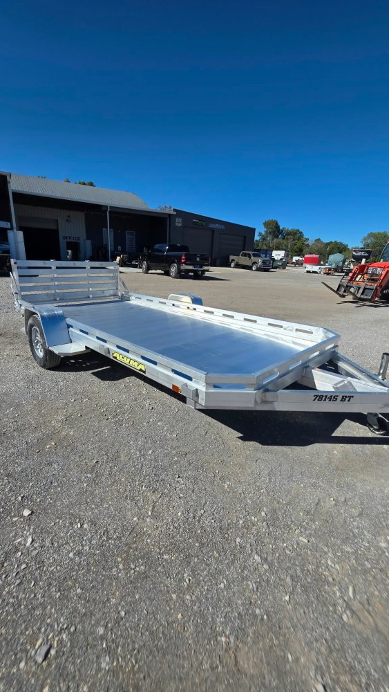 2027 Aluma 7814S-BT 78" x 14' Aluminum Utility Trailer - Bi-Fold Gate - 2,265 LB Payload