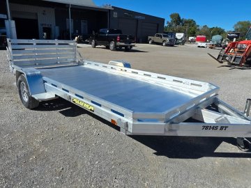 2027 Aluma 7814S-BT 78" x 14' Aluminum Utility Trailer - Bi-Fold Gate - 2,265 LB Payload