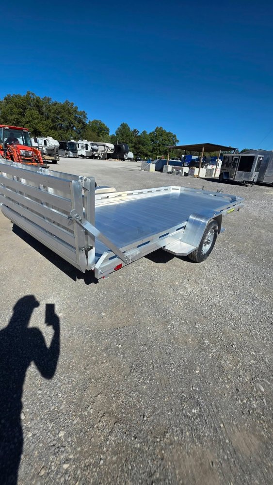 2027 Aluma 7814S-BT 78" x 14' Aluminum Utility Trailer - Bi-Fold Gate - 2,265 LB Payload