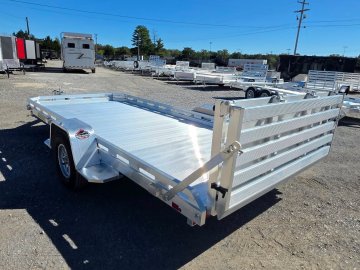 2027 Aluma 7814S-BT 78" x 14' Aluminum Utility Trailer - Bi-Fold Gate - 2,265 LB Payload