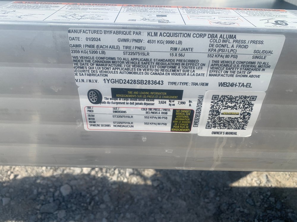 8'x24' Aluma Aluminum