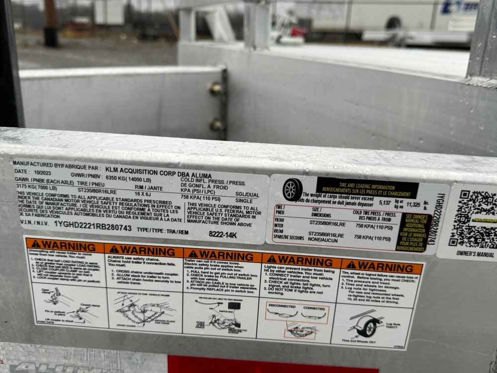 6' 7"x22' 3" Aluma Aluminum