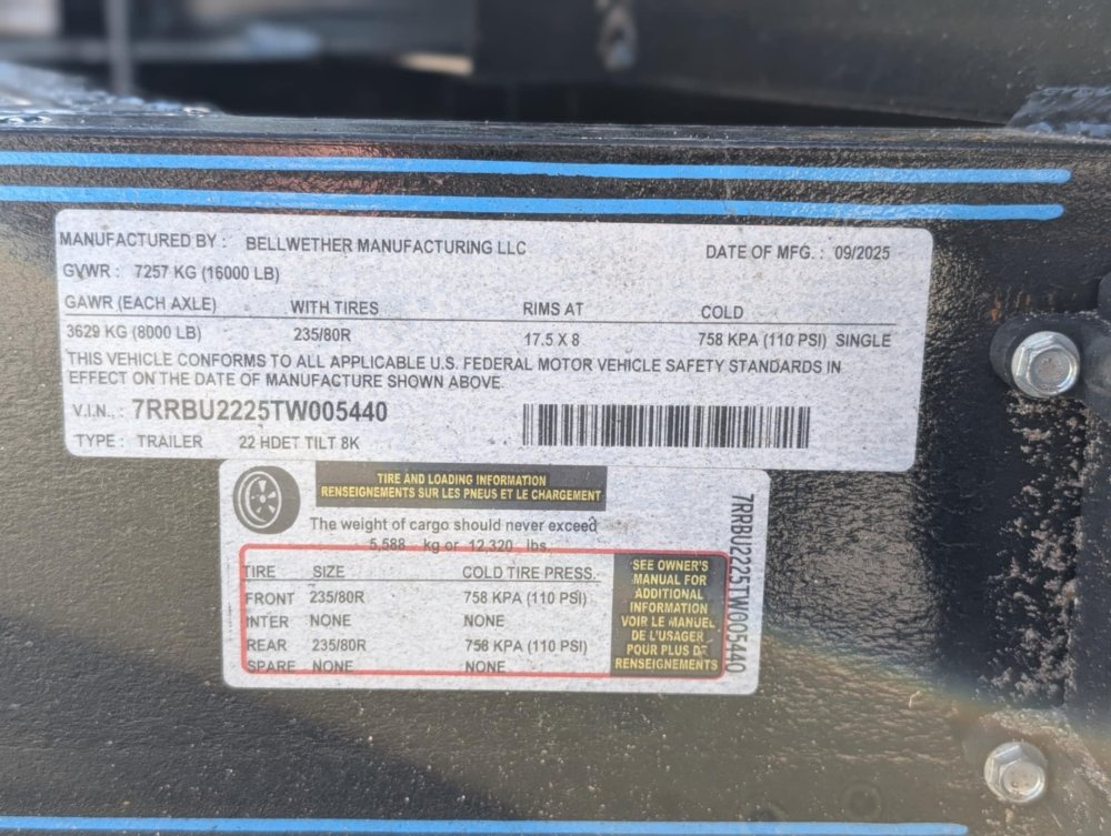 2026 Bellwether 83"X22' HDET 8K TILT