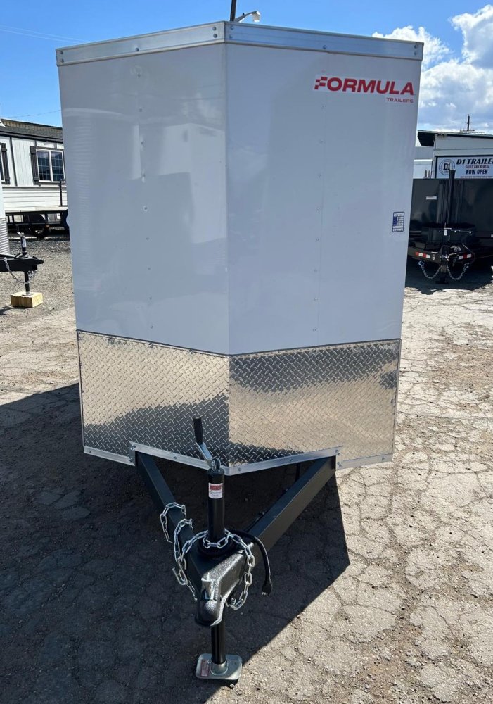 5x10 Traverse Flat Top V-Nose Enclosed Trailer - 3K GVWR - White | Carson City, NV