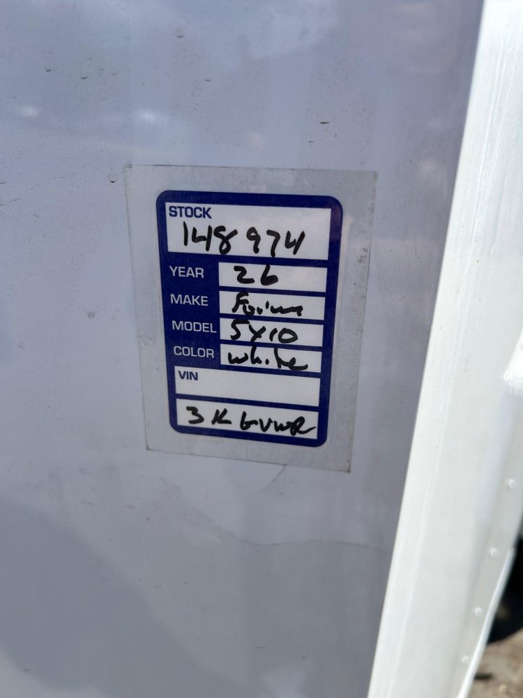 5x10 Traverse Flat Top V-Nose Enclosed Trailer - 3K GVWR - White | Carson City, NV