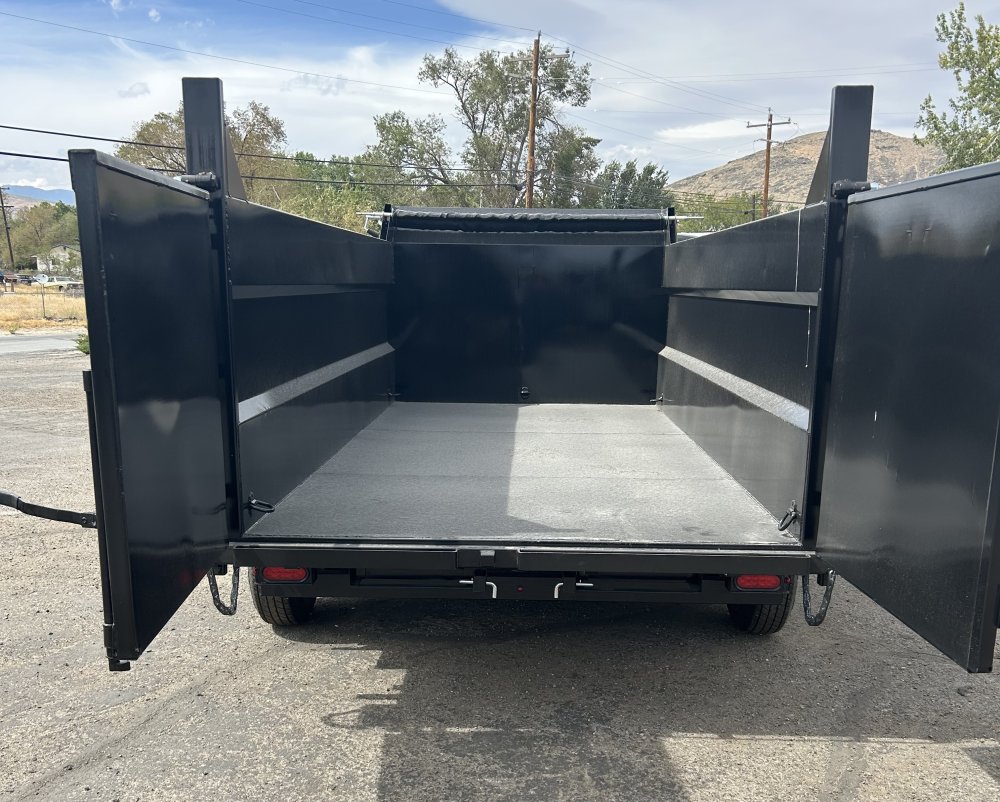7x14 Sure-Trac HD Low Profile Telescopic Dump Trailer - 14K GVWR - Black | Carson City, NV