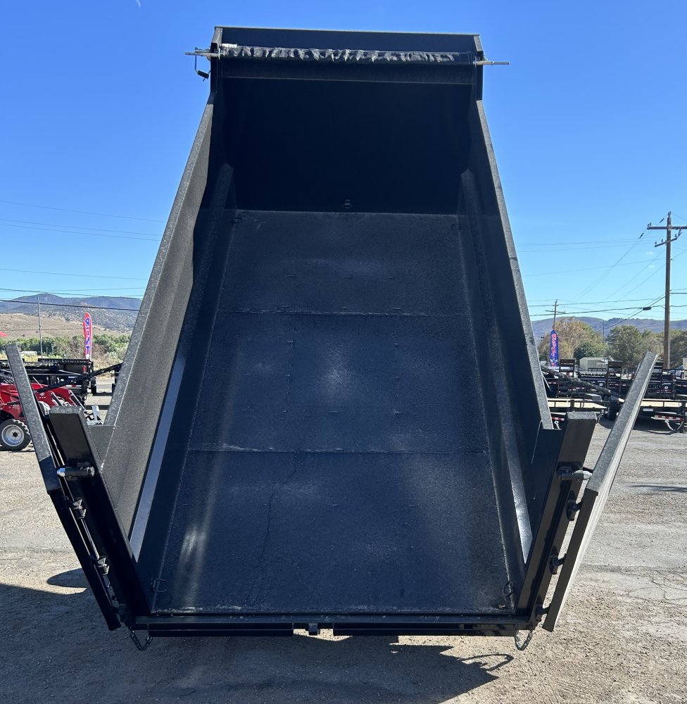 7x14 Sure-Trac HD Low Profile Telescopic Dump Trailer - 14K GVWR - Black | Carson City, NV